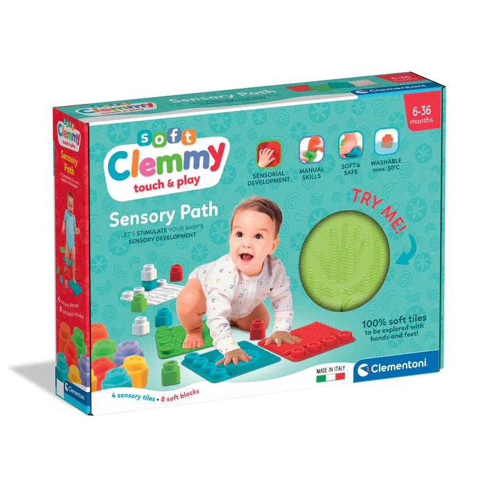 Solid Wood Educational Building Blocks for Developing Spatial Skills in KidsClementoni Soft Clemmy Sensory Path Toy