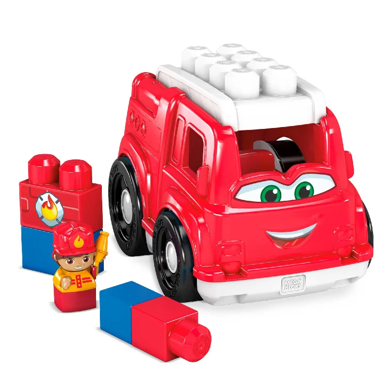 Solid Wood Building Blocks with Removable Parts for Customizable CreationsMEGA BLOKS Freddy Fire Truck Building Set With 4 Big Building Blocks