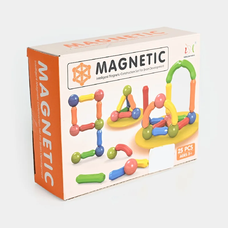 Eco - Conscious Solid Wood Building Blocks with a Nature - Inspired Pattern SetIntelligent Magnetic Rod Puzzle for Kids