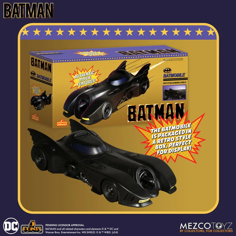 Hello Kitty Action Figure with Bow - Adorned Outfit and Miniature Sanrio ItemsHello Kitty Action Figure with Bow - Adorned Outfit and Miniature Sanrio ItemsBatman (1989) Batmobile 5 Points Action Figure Vehicle - Mezco