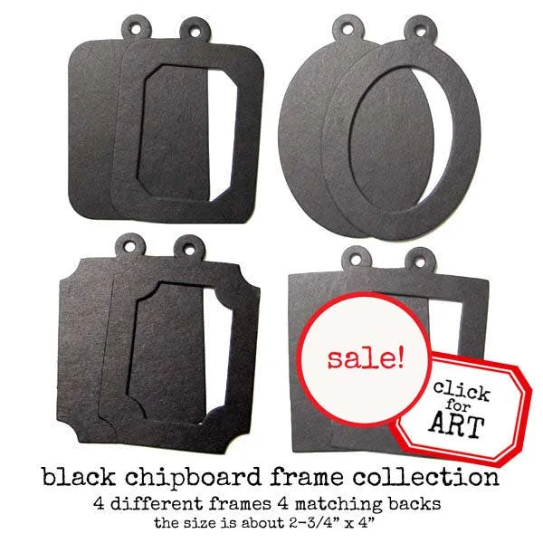 Wooden Sketchbook Covers with Elastic Closures for Protecting ArtworkBlack Chipboard Frame Collection Save 30%