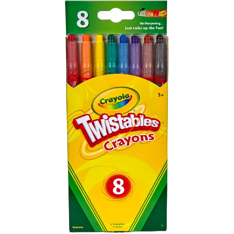 Sustainable Wooden Palette with Deep Wells for Mixing Acrylic PaintsCrayola "Twistables" Crayon Set - Choose Your Size