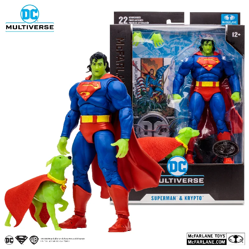 Sonic the Hedgehog Action Figure with Super - Speed Base and Ring CollectiblesSonic the Hedgehog Action Figure with Super - Speed Base and Ring CollectiblesDC Multiverse Collector Edition Superman & Krypto (Return of Superman) Platinum Edition 7" Inch Scale Action Figure - McFarlane Toys