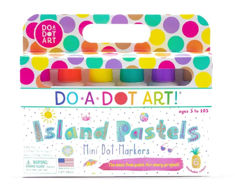 Wooden Embossing Tools Set for Adding Texture to Handmade Greeting CardsDo-A-Dot Art! 6 Pack Mini Dot Island Brights Markers