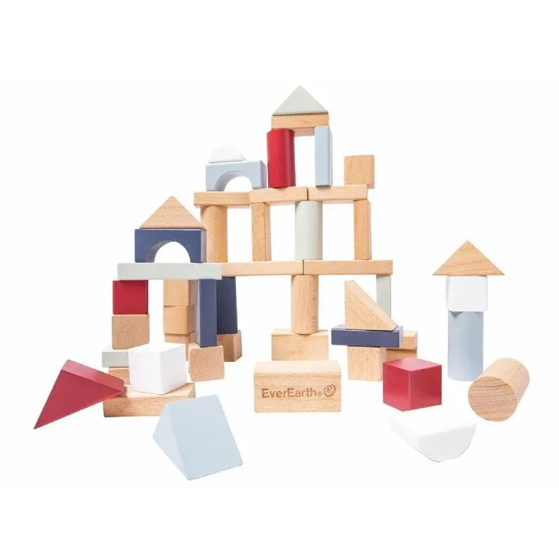 Sustainable Wood Marble Run Set with Multiple Tracks and Marble StorageSustainable Wood Marble Run Set with Multiple Tracks and Marble StorageEver Earth Lifestyle Building Blocks in a Tub 50pcs