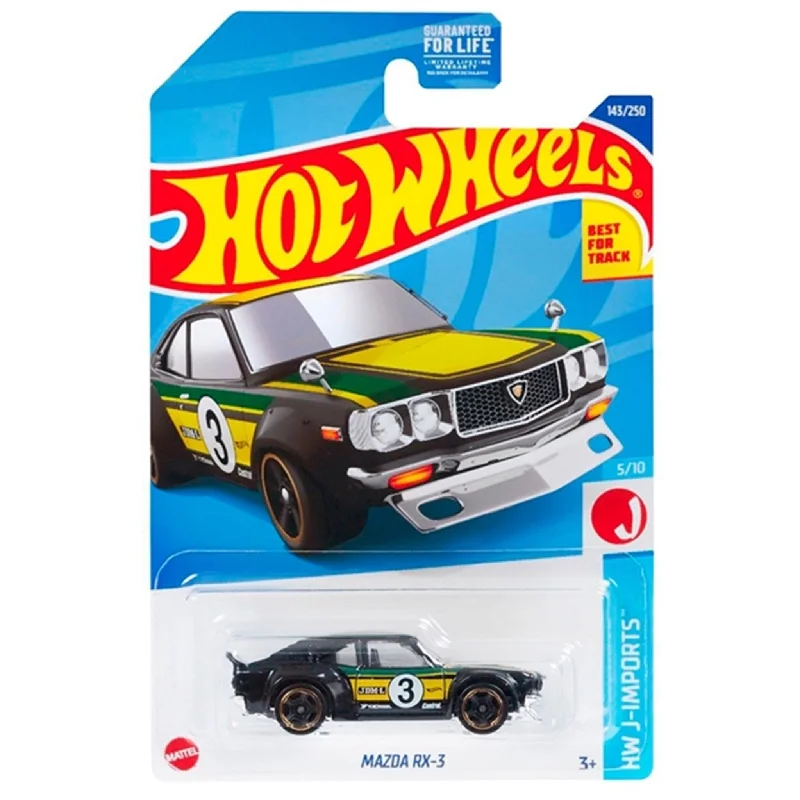 Slot Car Racing Set featuring Formula 1 Cars and a Multilane TrackHot Wheels Basics Mazda RX-3