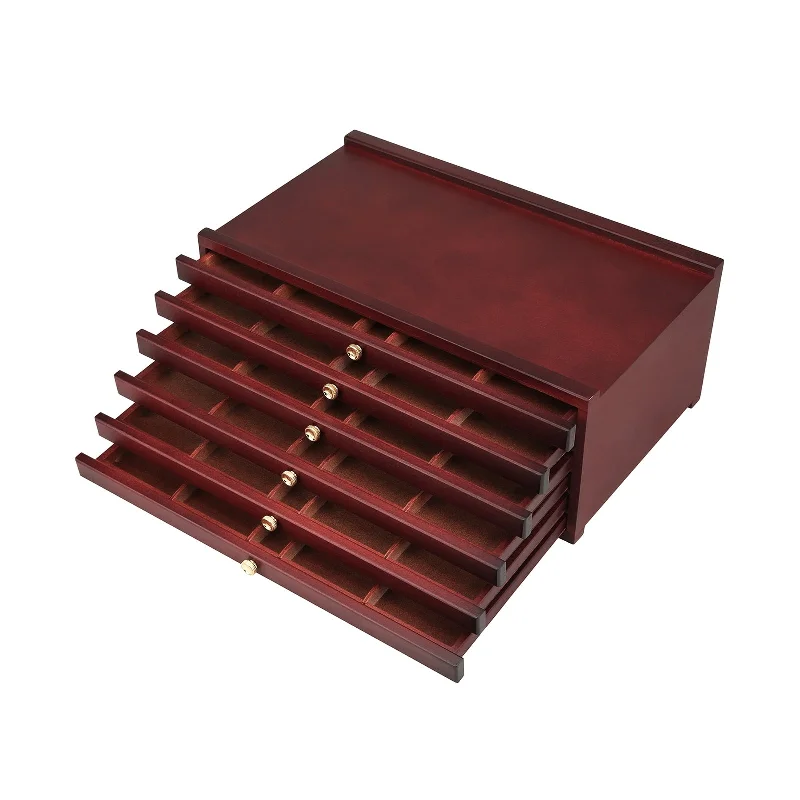 Natural Finish Wooden Scroll Bars for Displaying Traditional Chinese PaintingsMEEDEN 6-Drawer Artist Supply Storage Box, Dark Walnut