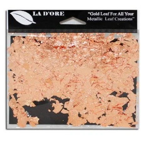 Hand - Turned Wooden Paint Roller Handles for Large - Scale Painting ProjectsMetal Leaf - Copper Flakes La D'Ore