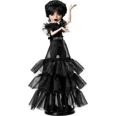 Barbie Fashionista Action Figure with Trendy Streetwear and AccessoriesBarbie Fashionista Action Figure with Trendy Streetwear and AccessoriesMonster High x Wednesday Collectible Rave'N Wednesday Doll in Black Gown