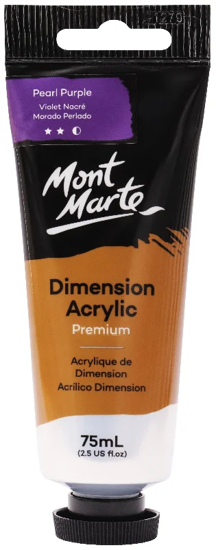 Natural Finish Wooden Picture Frames for Displaying Hand - Painted ArtworksMont Marte Premium Heavy Body Dimension Acrylic Paint 75ml Pearl Purple