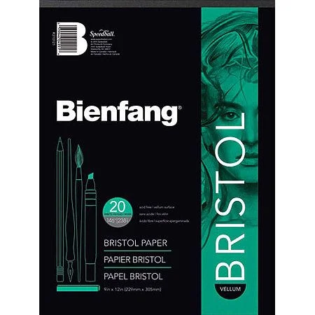 Solid Wood Painting Panels for Acrylic and Watercolor ArtistsPad - Bienfang Bristol 9x12