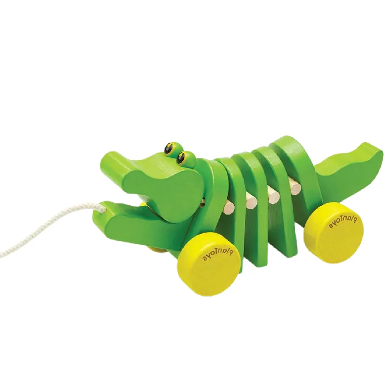 Eco - Friendly Wooden Building Blocks Set with Magnetic Connectors for Creative ConstructionEco - Friendly Wooden Building Blocks Set with Magnetic Connectors for Creative ConstructionDancing Alligator Wooden Pull Toy