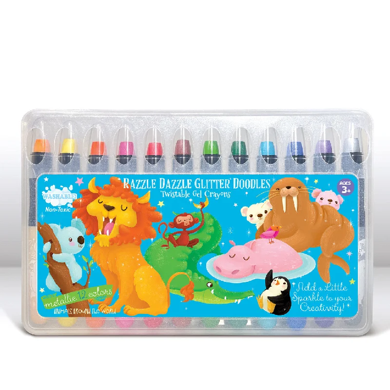 Solid Wood Canvas Stretchers for DIY Canvas Preparation in PaintingRazzle Dazzle Glitter Doodle Gel Crayons - Animals Around the World