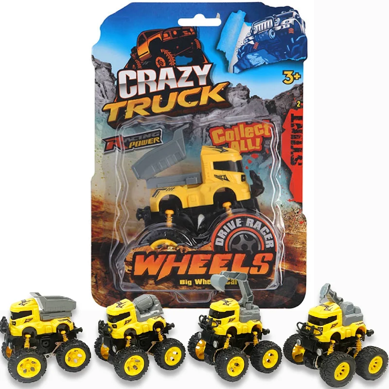 Battery - Powered Miniature Train for Indoor Home Layouts with Sound EffectsCrazy Truck! Big Wheel Racer Construction