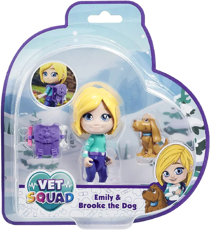 Sonic the Hedgehog Action Figure with Super - Speed Base and Ring CollectiblesSonic the Hedgehog Action Figure with Super - Speed Base and Ring CollectiblesVet Squad - Emily & Brooke the dog, 3 inch articulated vet figure with pet and accessories - Suitable for 4 years and above