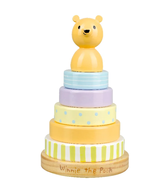 Natural Finish Wooden Pull - Along Wagon for Outdoor Toy Transport and PlayNatural Finish Wooden Pull - Along Wagon for Outdoor Toy Transport and PlayWinnie The Pooh Stacking Ring