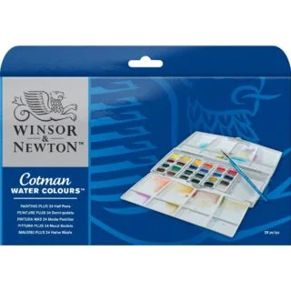 Solid Wood Painting Panels for Acrylic and Watercolor ArtistsWinsor & Newton Cotman Watercolour Paint - Painting Plus Set