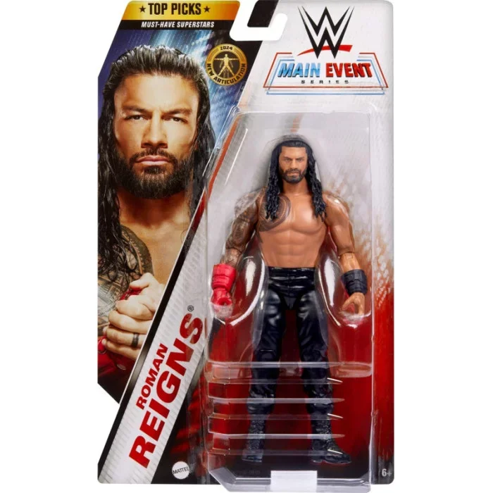 Barbie Fashionista Action Figure with Trendy Streetwear and AccessoriesBarbie Fashionista Action Figure with Trendy Streetwear and AccessoriesWWE Core Figure Top Talent Roman Reigns