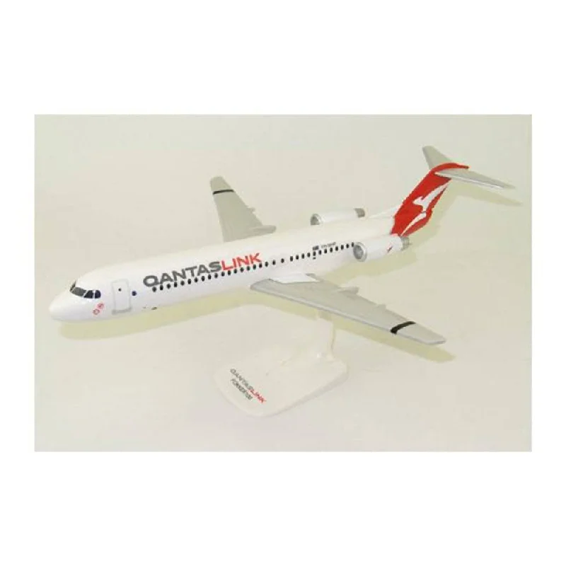 Eco - Friendly Solid Wood Robot Models Toys for STEM - Inspired Kids1/100 QantasLink Fokker 100 New Livery