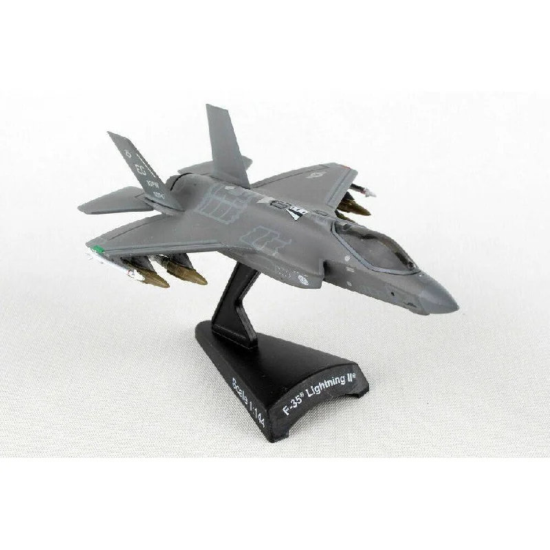 High - Quality Solid Wood Car Models Toys for Car Enthusiast Toddlers1/144 F35A Lightning II  USAF 58th Fighter Squadron