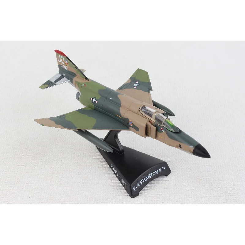 High - Quality Solid Wood Car Models Toys for Car Enthusiast Toddlers1/155 F-4 Phantom II 1/155 AF-66408 Sea Camo