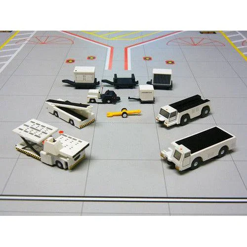 Solid Wood Puzzle Models Toys with a 3D Cityscape Design1/200 Airport Service Equipment Set