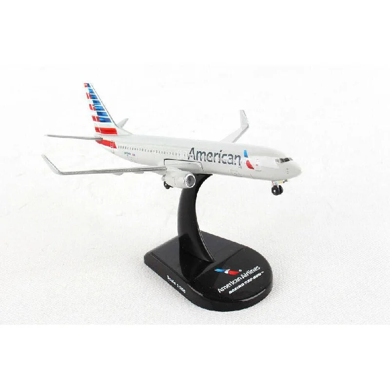 Precision - Cut Solid Wood Train Models Toys for Railway Fans1/300 Boeing 737800 American Airlines