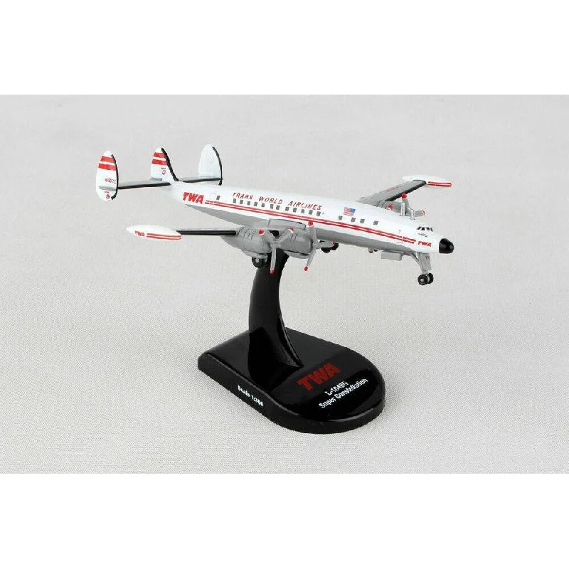 Solid Wood Historical Monument Models Toys for Educational Learning1/300 Trans World Airlines Constellation L1049