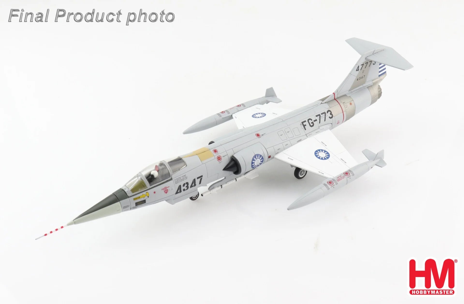 Hand - Sanded Solid Wood Fantasy Creature Models Toys for Imaginative Play1/72 Lockheed F104G Starfighter 4347 Capt S L Hu 3rd TFW 8th TFS ROCAF 1967