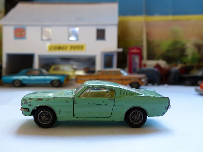 Radio - Controlled Drift Car with Adjustable Suspension and High - Grip Tires320 Ford Mustang in pale green with wire wheels