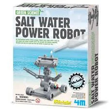 High - Quality Solid Wood Educational Toys for Developing Fine Motor Skills in Kids4M -  Green Science - Salt Powered Robot