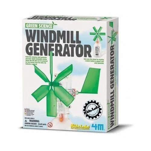 Eco - Conscious Solid Wood Educational Toys with a Social - Skills Development Game4M Green Science - Windmill Generator using Wind Energy