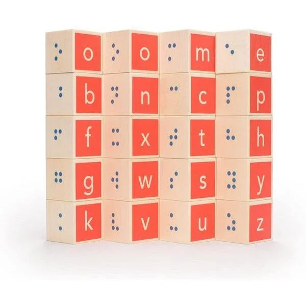 Sustainable Wooden Educational Toys with Counting and Number Recognition ElementsUncle Goose Wooden Blocks | Braille