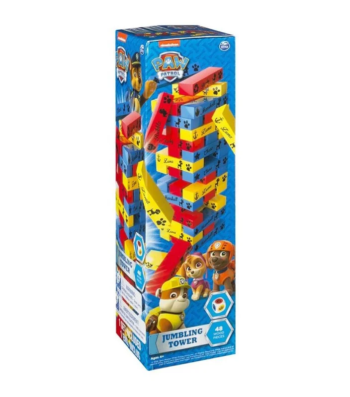 Natural Wood Educational Toys with a Magnetic Puzzle Design for Brain TrainingPAW Patrol Jumbling Tower