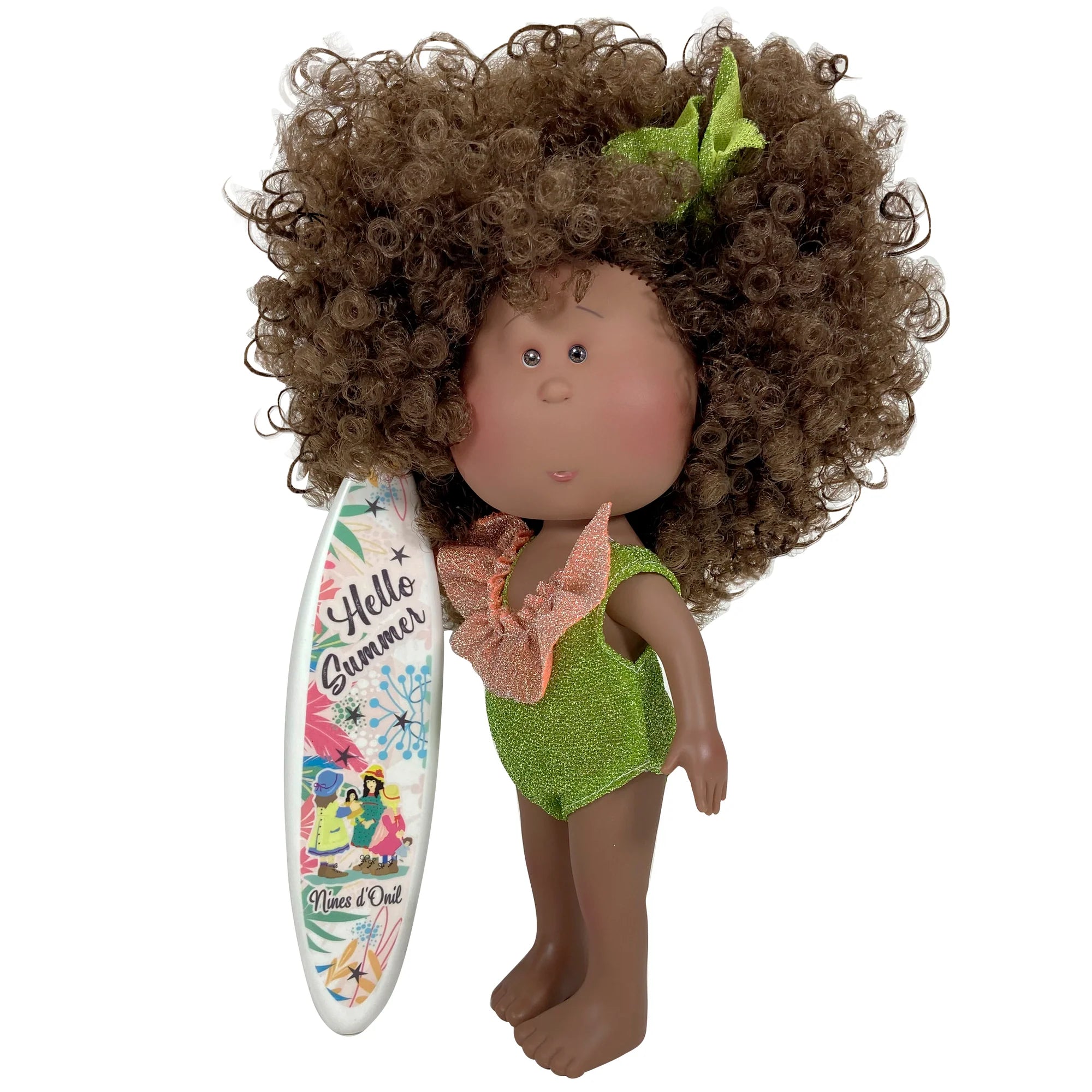 Dolls with a Solar - Powered Feature and Outdoor - Adventure AccessoriesCollectible Mia Afro Cutie Summer Doll