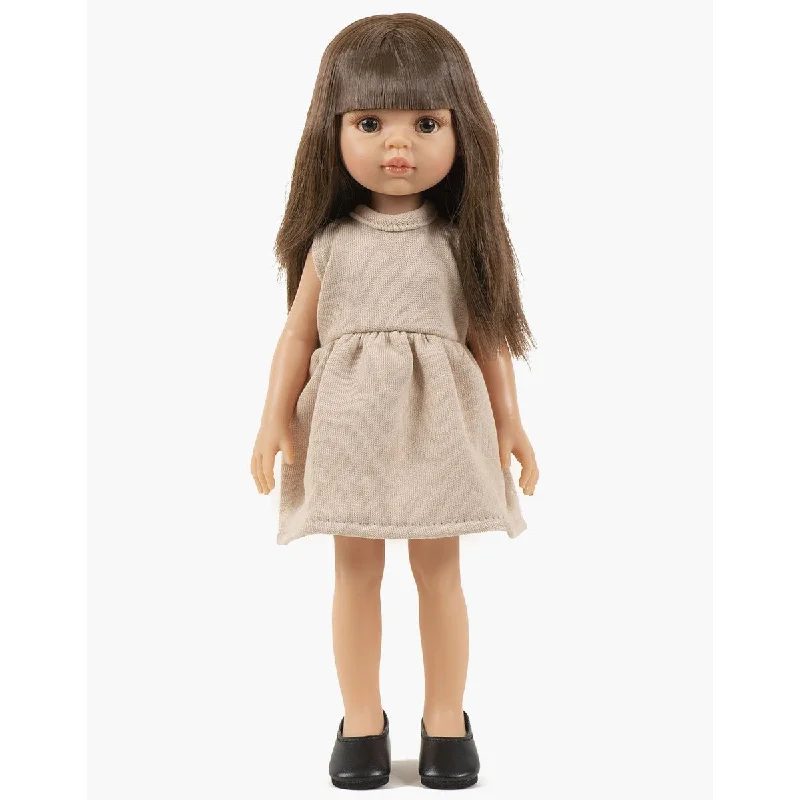 Dolls with a Waterproof Body and Beach - Themed AccessoriesMinikane amigas sleeveless fleece dress in linen