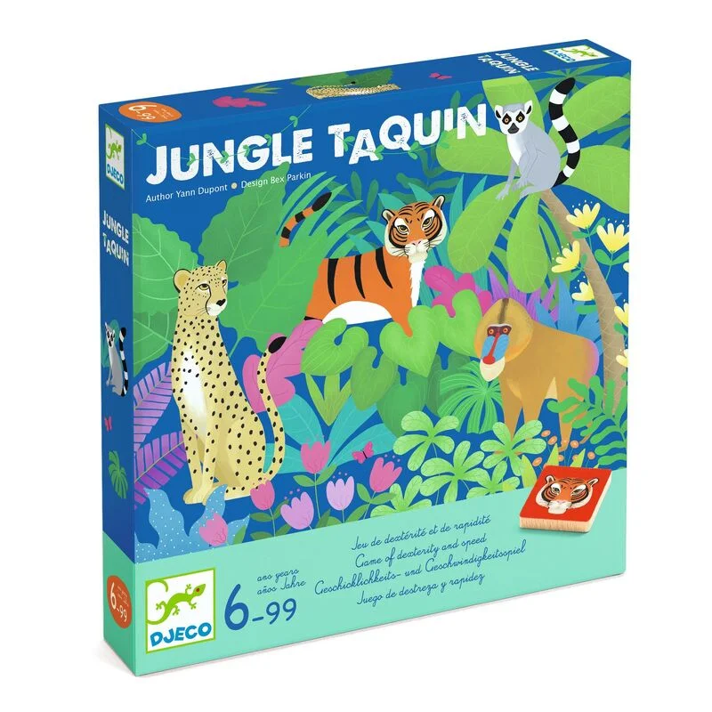 Hand - Made Wooden Educational Toys with a Space - Exploration SimulationDjeco Jungle Taquin Dexterity & Handling Game