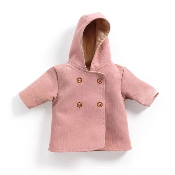 Dolls with a Voice - Recording Function and a Set of Microphone AccessoriesDjeco Pomea hooded coat