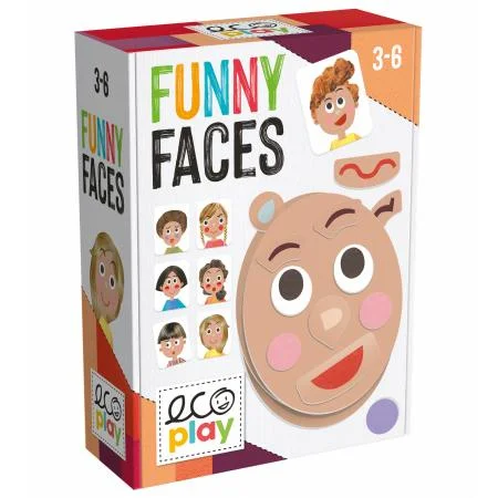 High - Grade Solid Wood Educational Toys for Improving Hand - Eye CoordinationEcoPlay Funny Faces Game