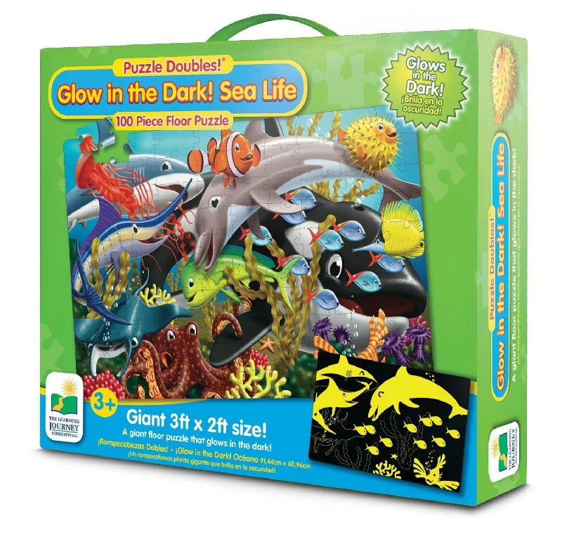 Natural Wood Educational Toys with a Construction and Engineering Play SetGlow In The Dark Under the Sea Puzzle 100 piece