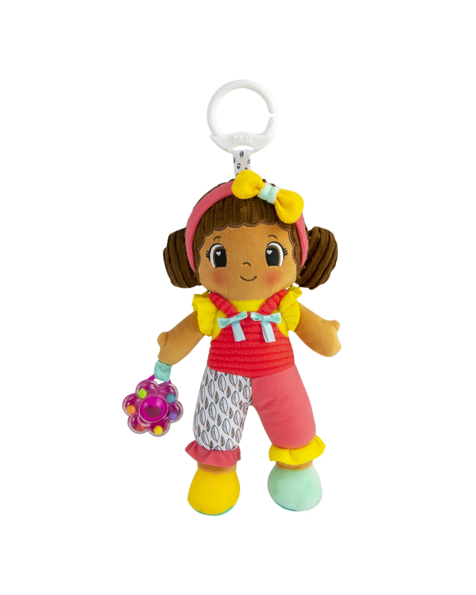 Dolls with a Braille - Embossed Nameplate and Sensory - Friendly AccessoriesLamaze My Friend Jasmine Clip and Go Plush