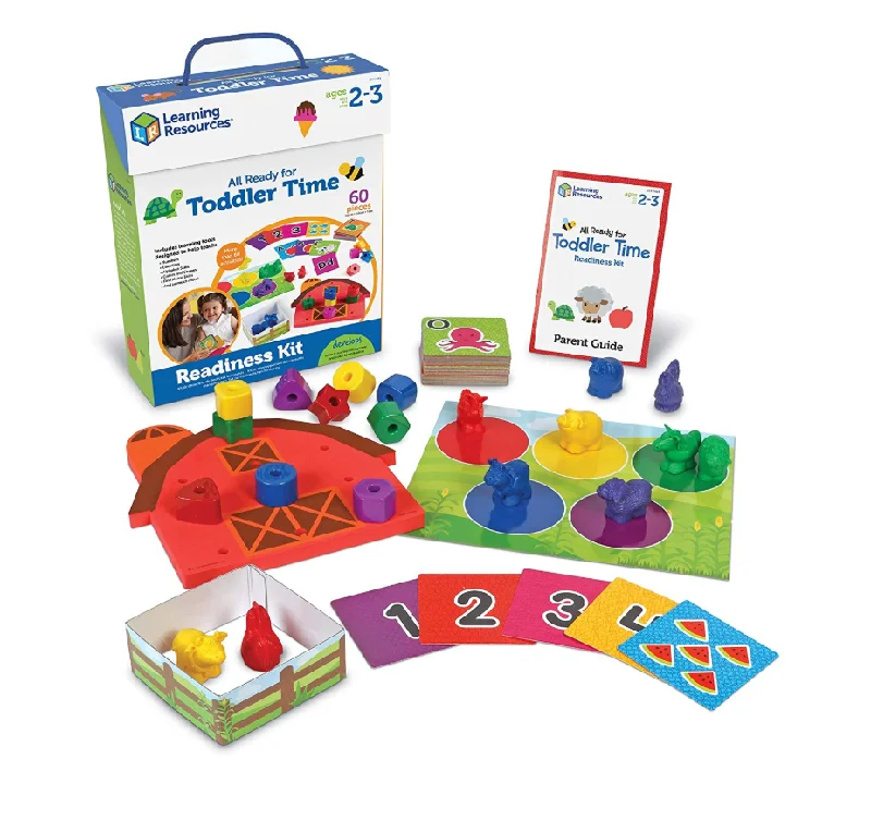 Sustainable Wooden Educational Toys with Counting and Number Recognition ElementsLearning Resources® All Ready for Toddler Time Readiness Kit