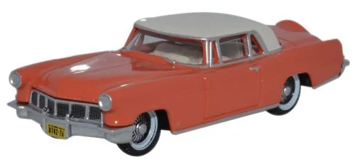 Slot Car Racing Set featuring Formula 1 Cars and a Multilane TrackOxford Diecast 1956 Continental MkII Island Coral_Starmist White - 1:8