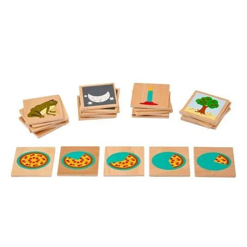 Natural Wood Early Learning Educational Toys for Toddlers' Cognitive DevelopmentLogical Sequence Puzzle - Wooden Tablets 5 different scenarios