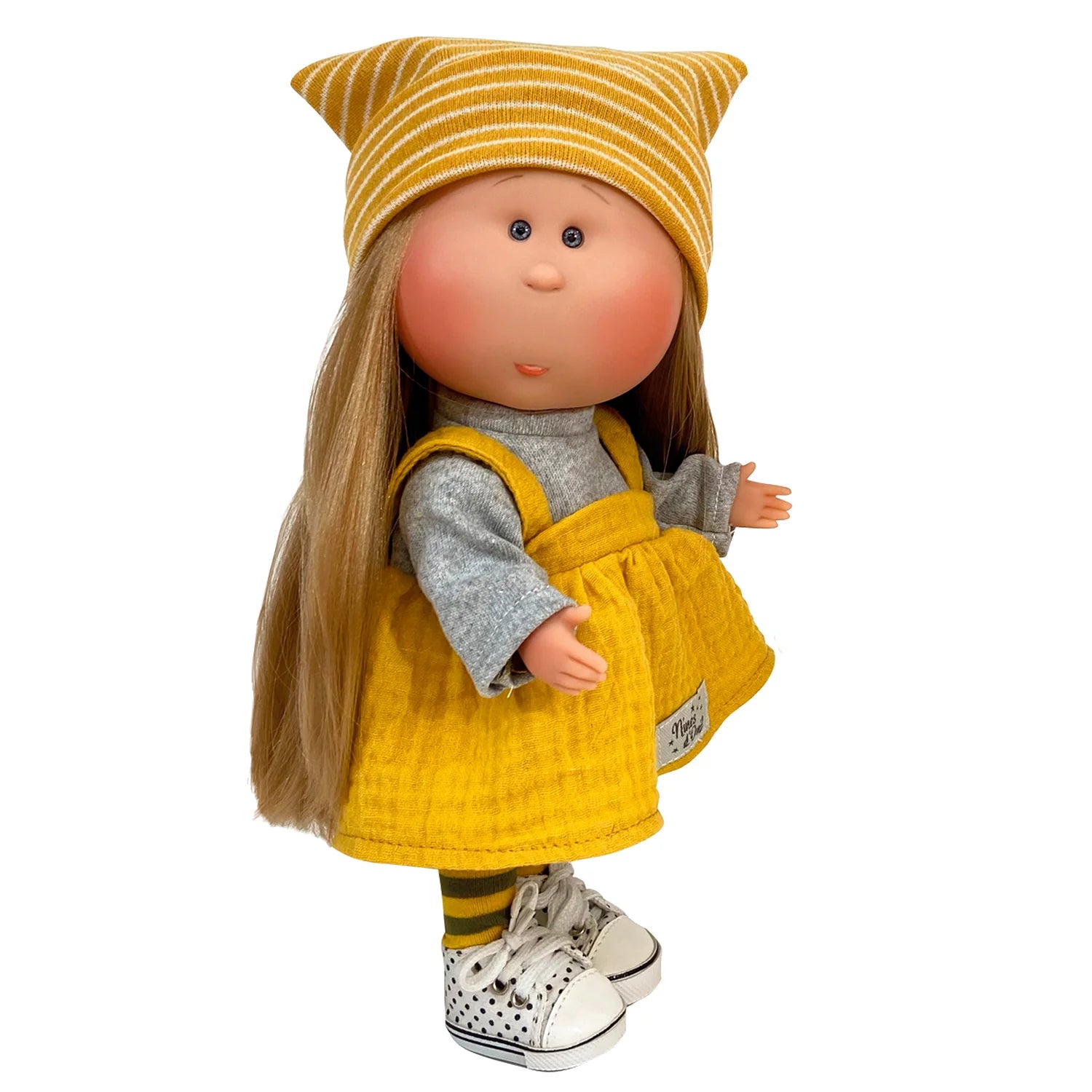 Plus - Sized Soft - Body Cloth Dolls for Toddlers with a Set of Colorful Clothing AccessoriesMia Miss Mustard Doll