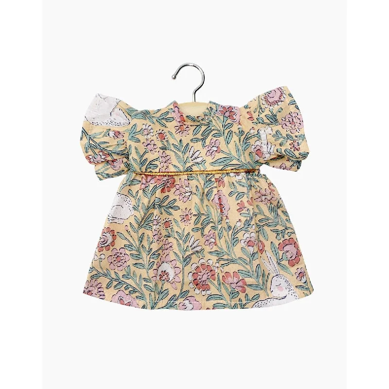 Dolls with a Weighted Body for a Soothing Effect and Comfort - Oriented AccessoriesMinikane amigas Daisy cotton dress in bohemian rabbits