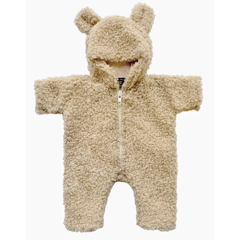 Dolls Made from Sustainable Materials with Environment - Friendly AccessoriesMinikane babies winnie beige terry jumpsuit