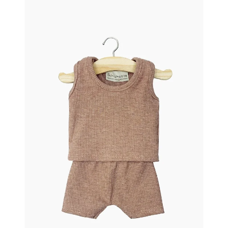 Dolls with a Solar - Powered Feature and Outdoor - Adventure AccessoriesMiniKane bambini marcel underwear and shirt in heather carmel ribbed knit