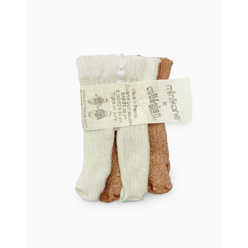 Dolls with a Temperature - Sensing Feature and Seasonal AccessoriesMinikane gordis pack of 2 tights in soft lamb and rosewood