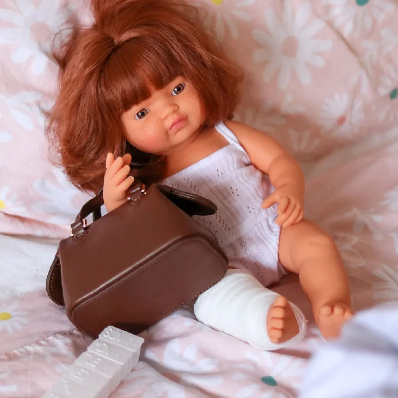 Dolls with a Hidden Compartment and Secret - Mission - Themed AccessoriesMini Montessori Medic Bags | Classic Brown